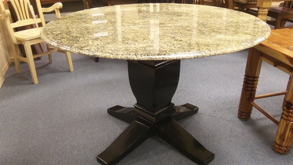 pedestal granite kitchen table